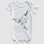 De mãos dadas eu sempre protegerei você - Body Branco