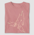 De mãos dadas o vovô sempre protegerá vocês