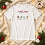 Camiseta Turminha de neve da vovó branca - flatlay
