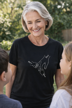 De mãos dadas a vovó sempre protegerá você