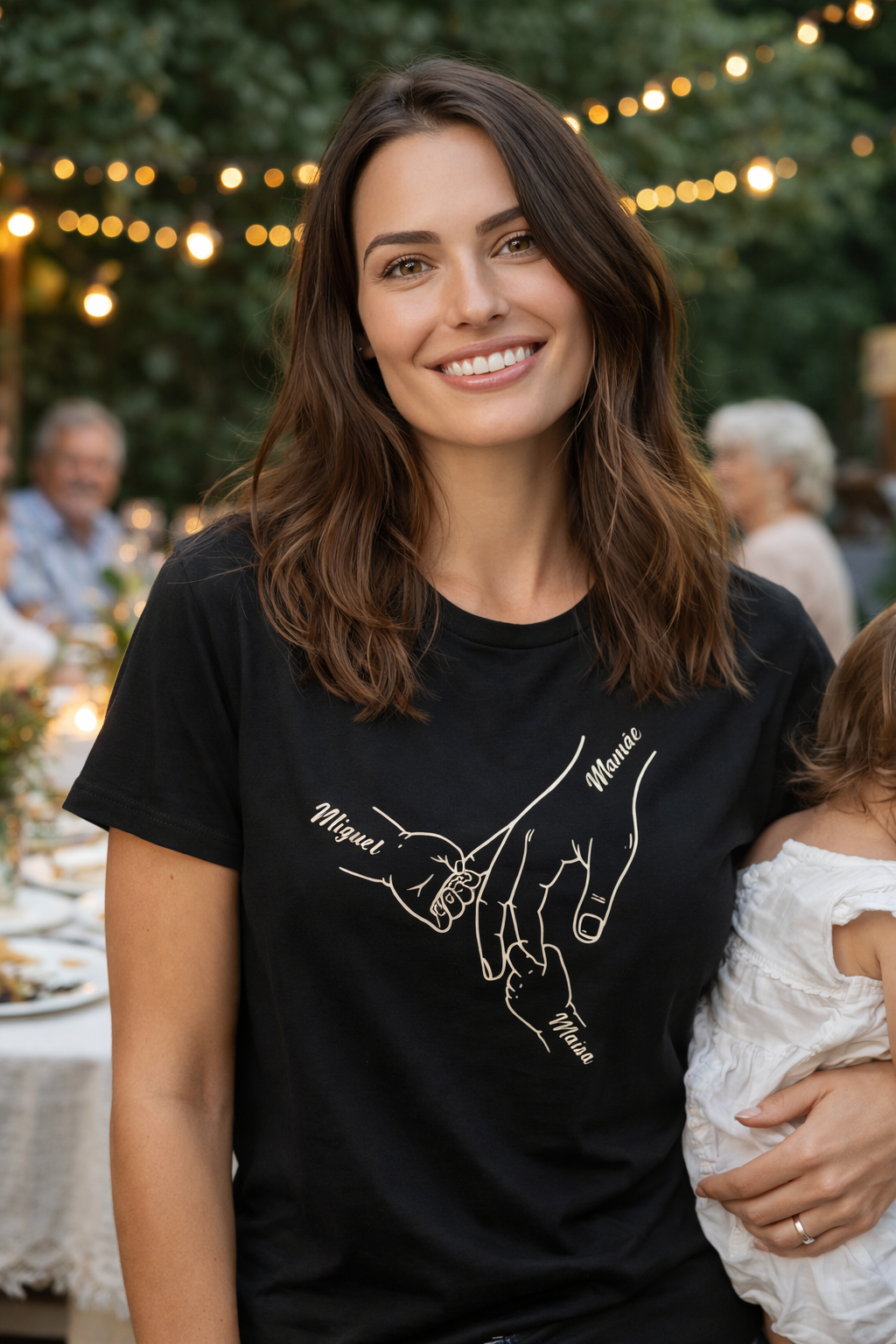 De mãos dadas a mamãe sempre protegerá você