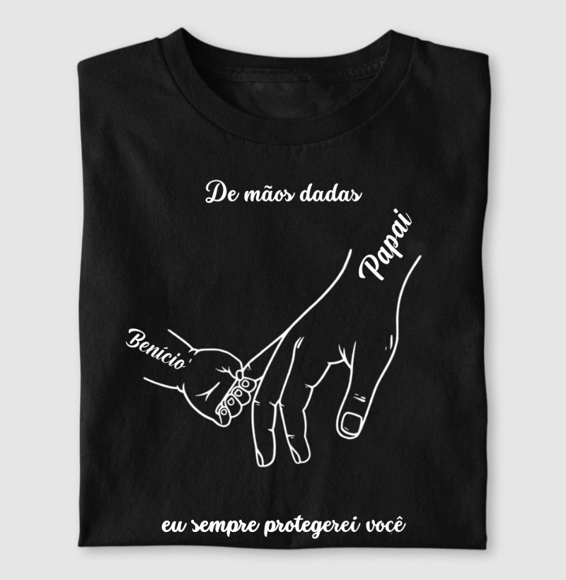 De mãos dadas o vovô sempre protegerá vocês