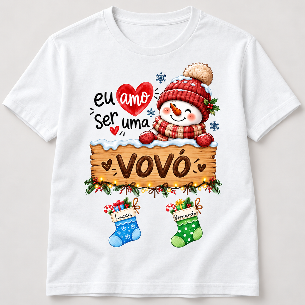 Eu amo ser vovó - Algodão Peruano