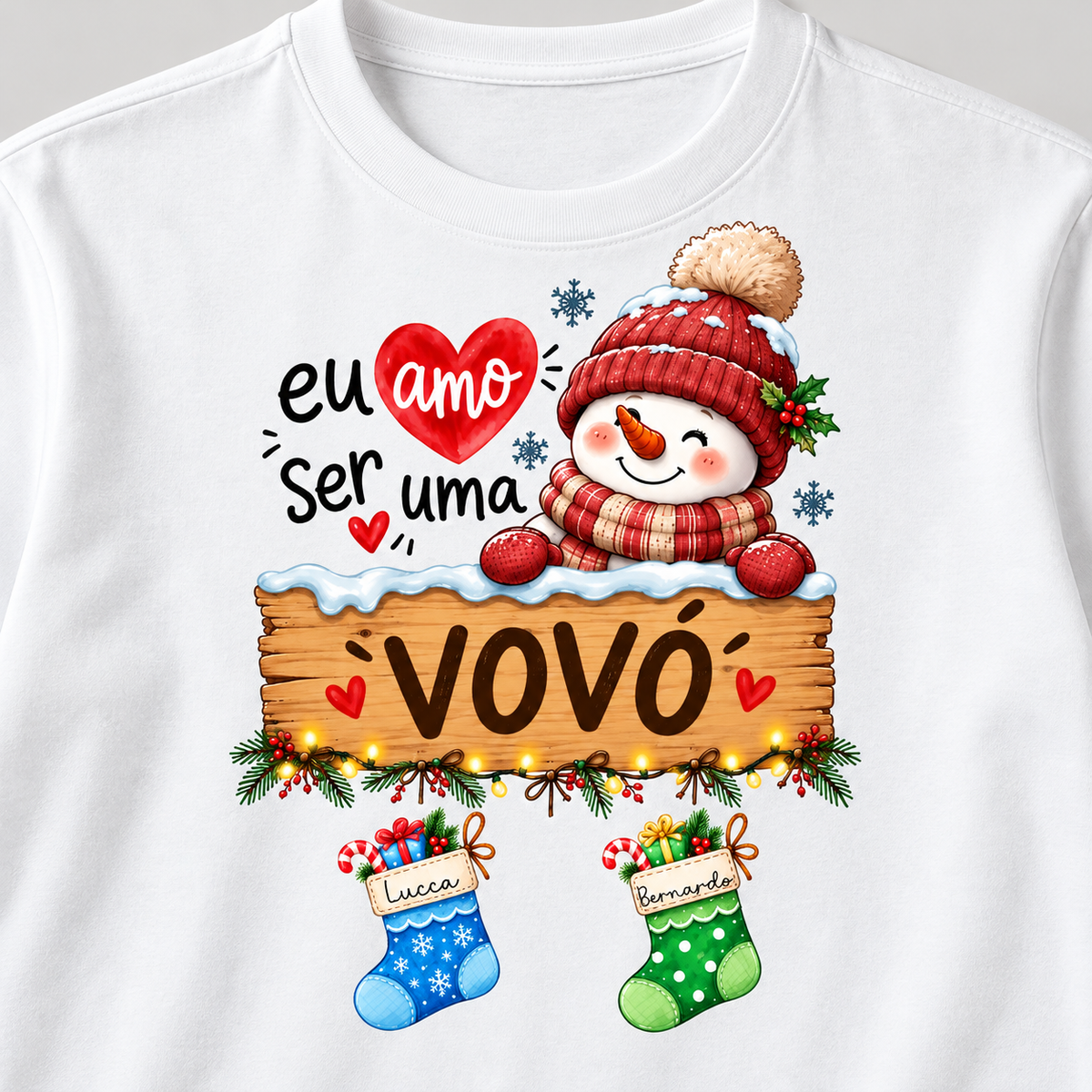 Eu amo ser vovó - Algodão Peruano