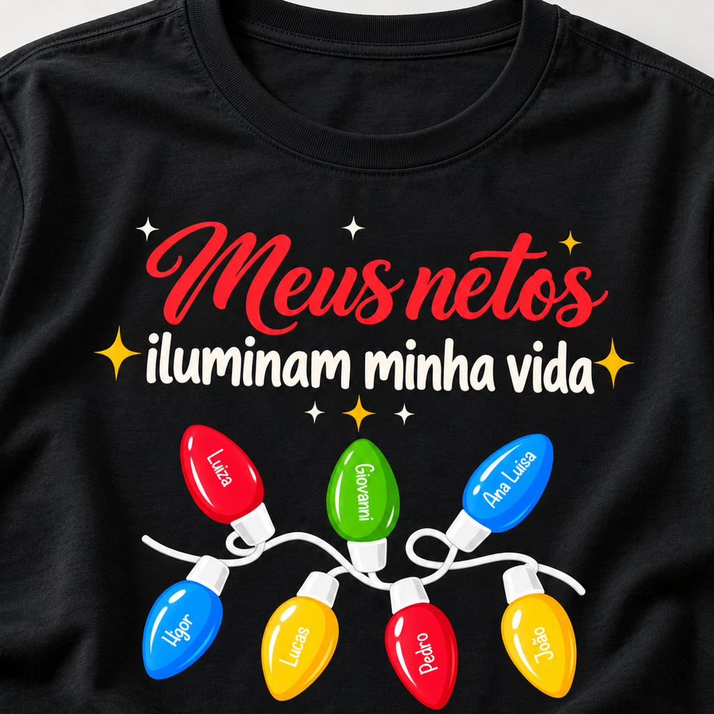 Meus Netos me Iluminam - Algodão Peruano