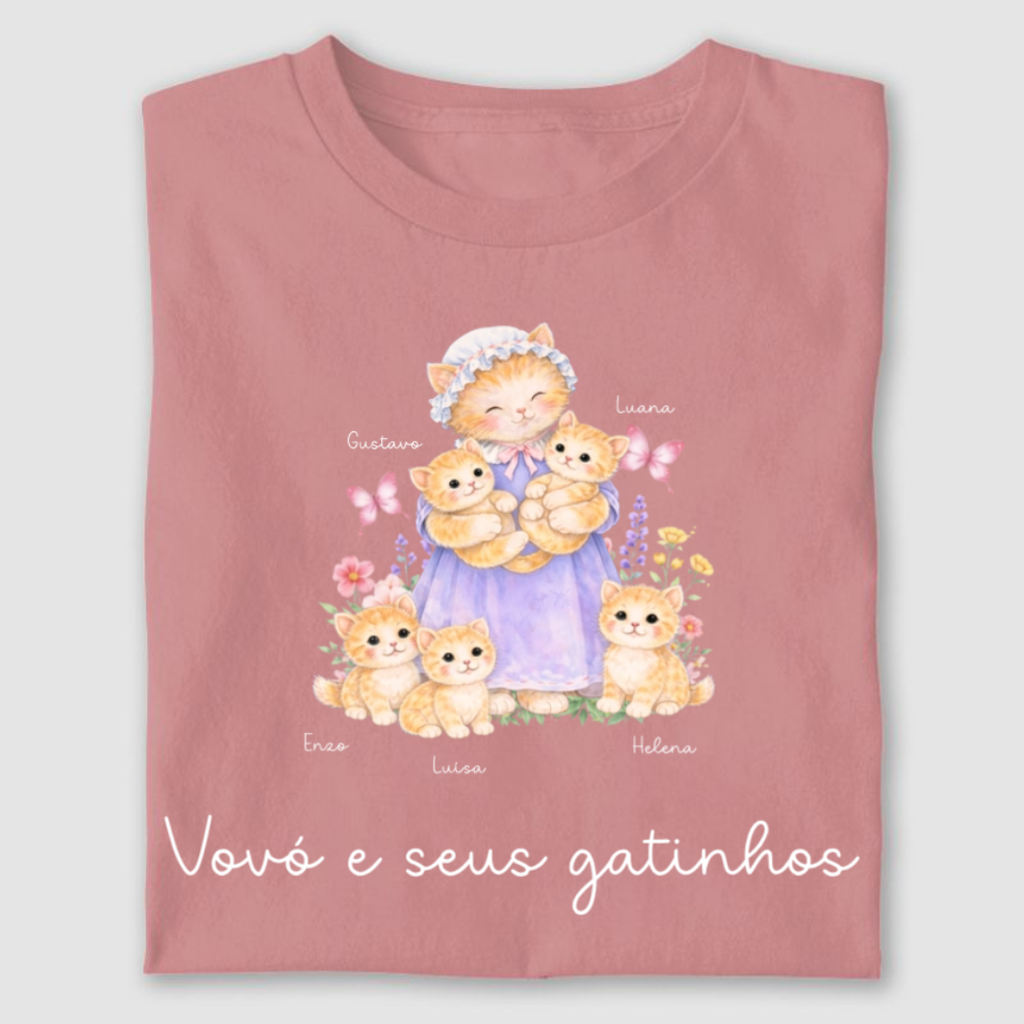 Vovó e seus netinhos - Gato