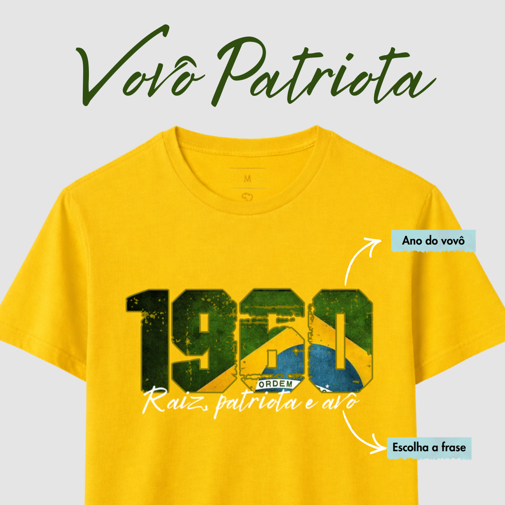 Vovô Patriota - Algodão Peruano