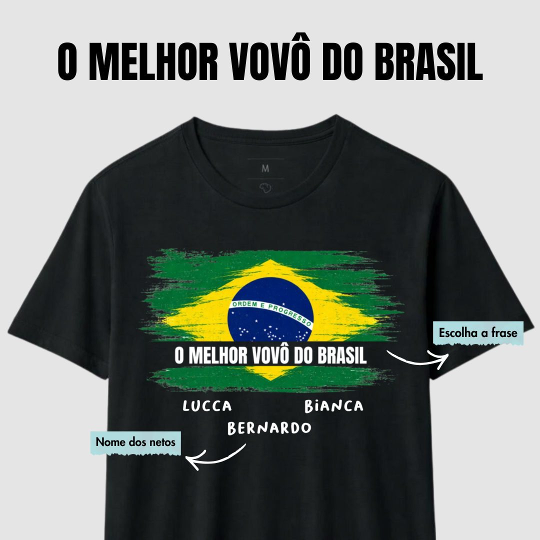 Melhor vovô do Brasil - Algodão Peruano