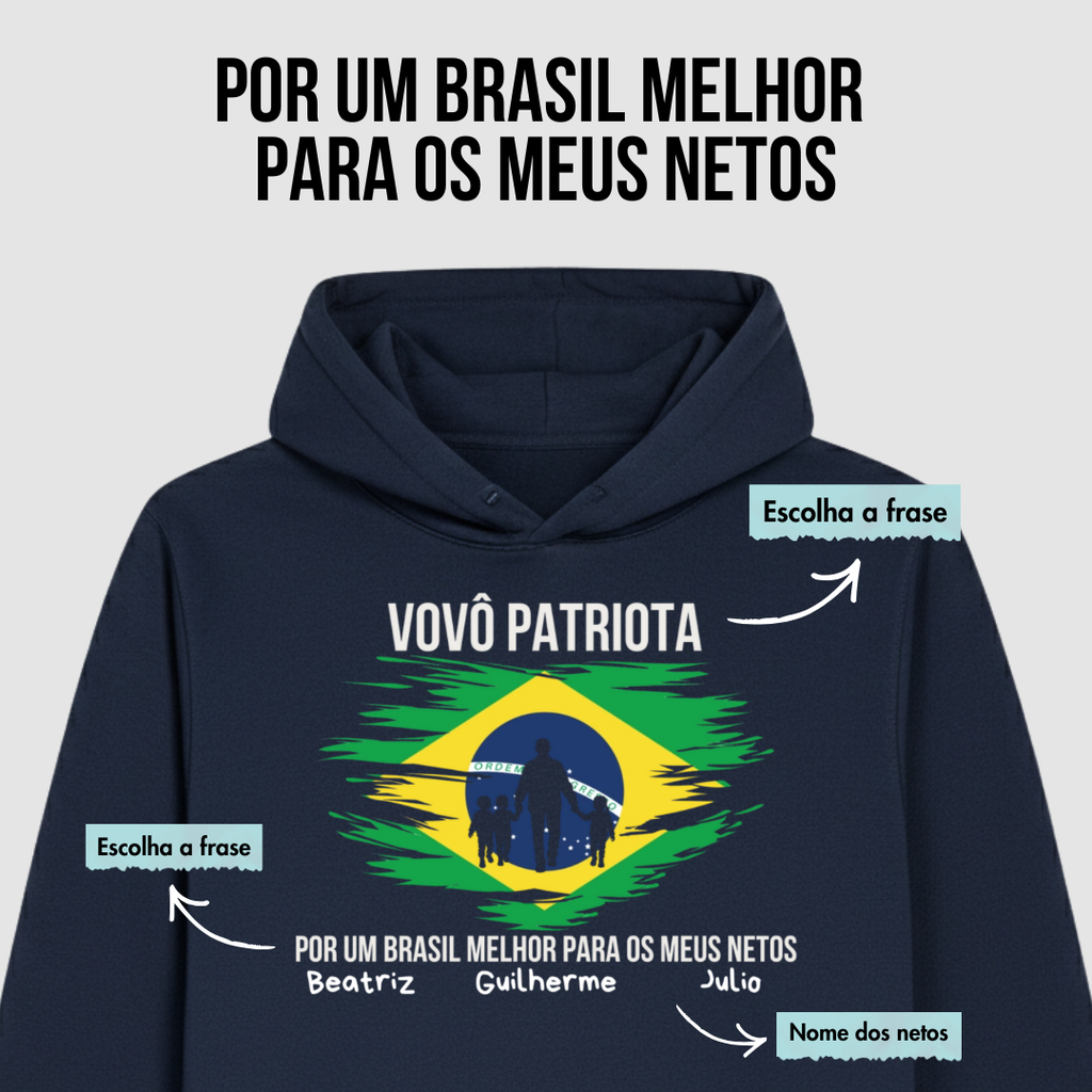 Por um Brasil melhor para meus netos - Hoodie