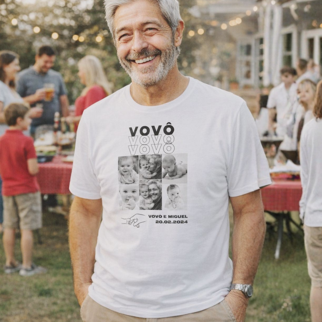 Para sempre do Papai / Vovô - algodão peruano