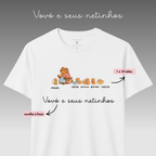 Vovó e seus netinhos - Capivara - Algodão Peruano