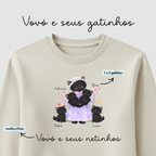 Vovó e seus netinhos - Gato II - Suéter