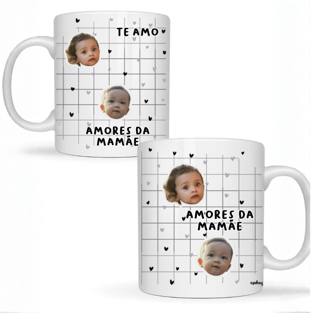 Caneca Rostinhos