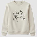 De mãos dadas eu sempre protegerei você - Suéter Off white