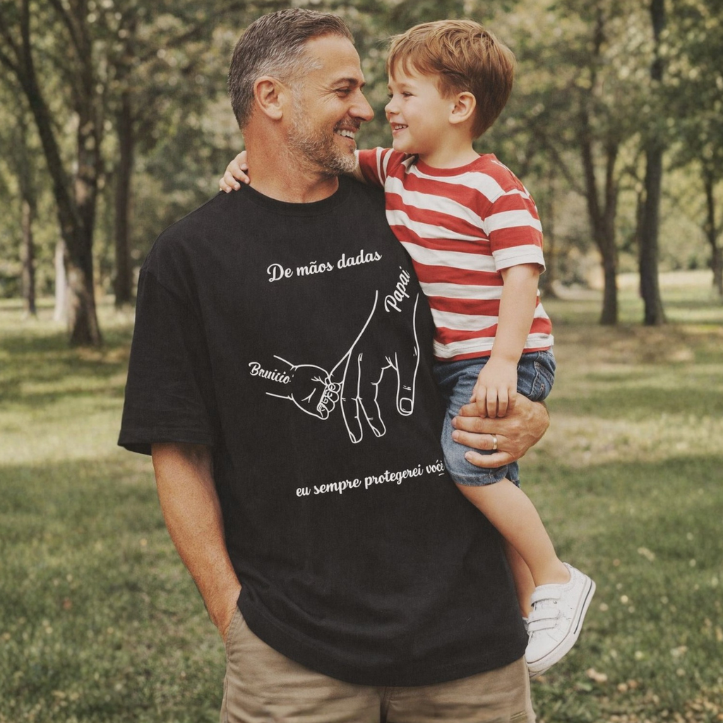 De mãos dadas eu sempre protegerei você - Oversized