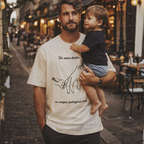 De mãos dadas eu sempre protegerei você - Oversized off white