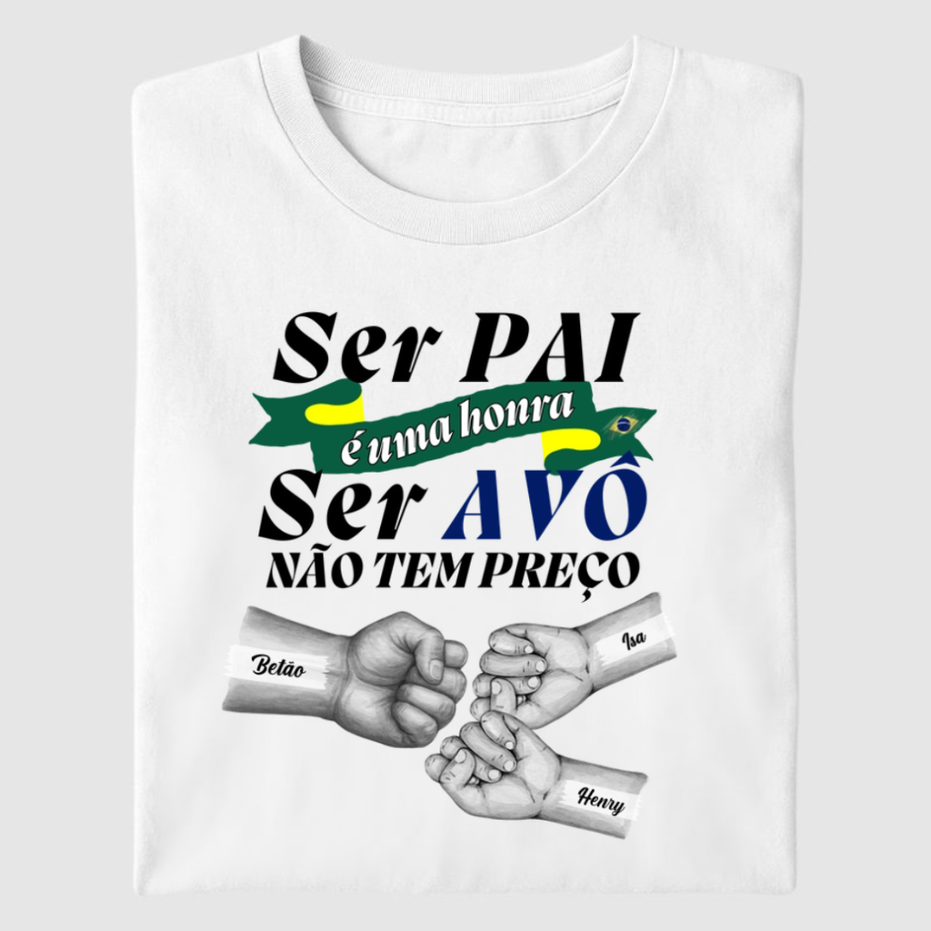 Ser Avô não tem preço - Algodão Peruano