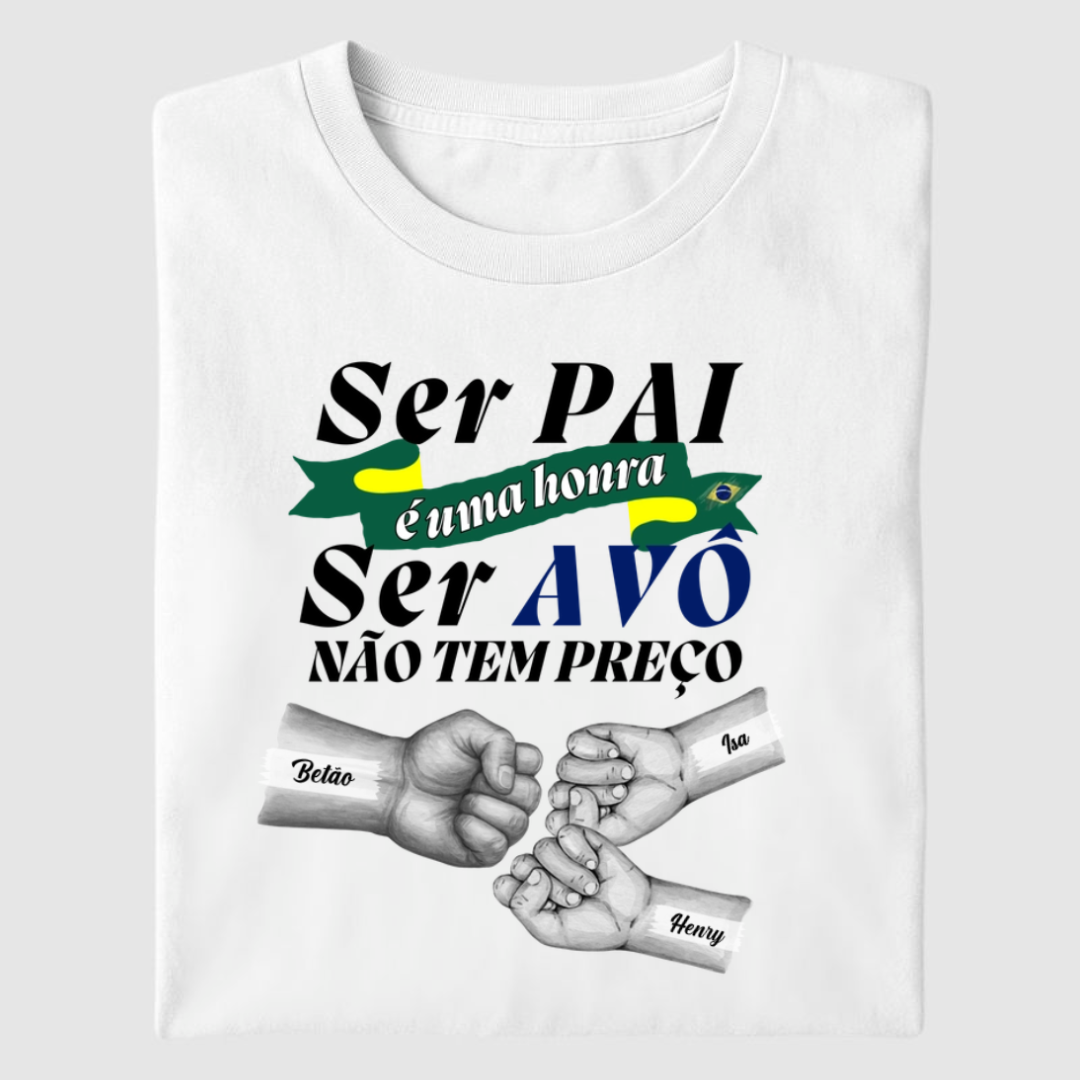 Ser Avô não tem preço - Algodão Peruano