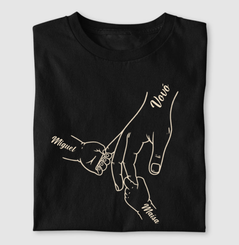 De mãos dadas a vovó sempre protegerá você