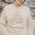 Vovó e seus netinhos - Gato- Suéter