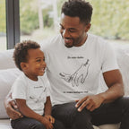 De mãos dadas eu sempre protegerei você - Algodão Peruano - Branco