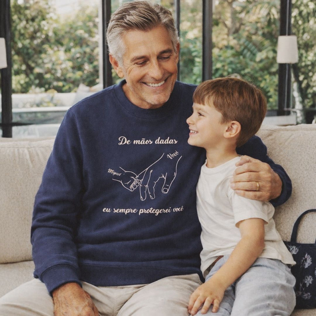 De mãos dadas eu sempre protegerei você - Suéter
