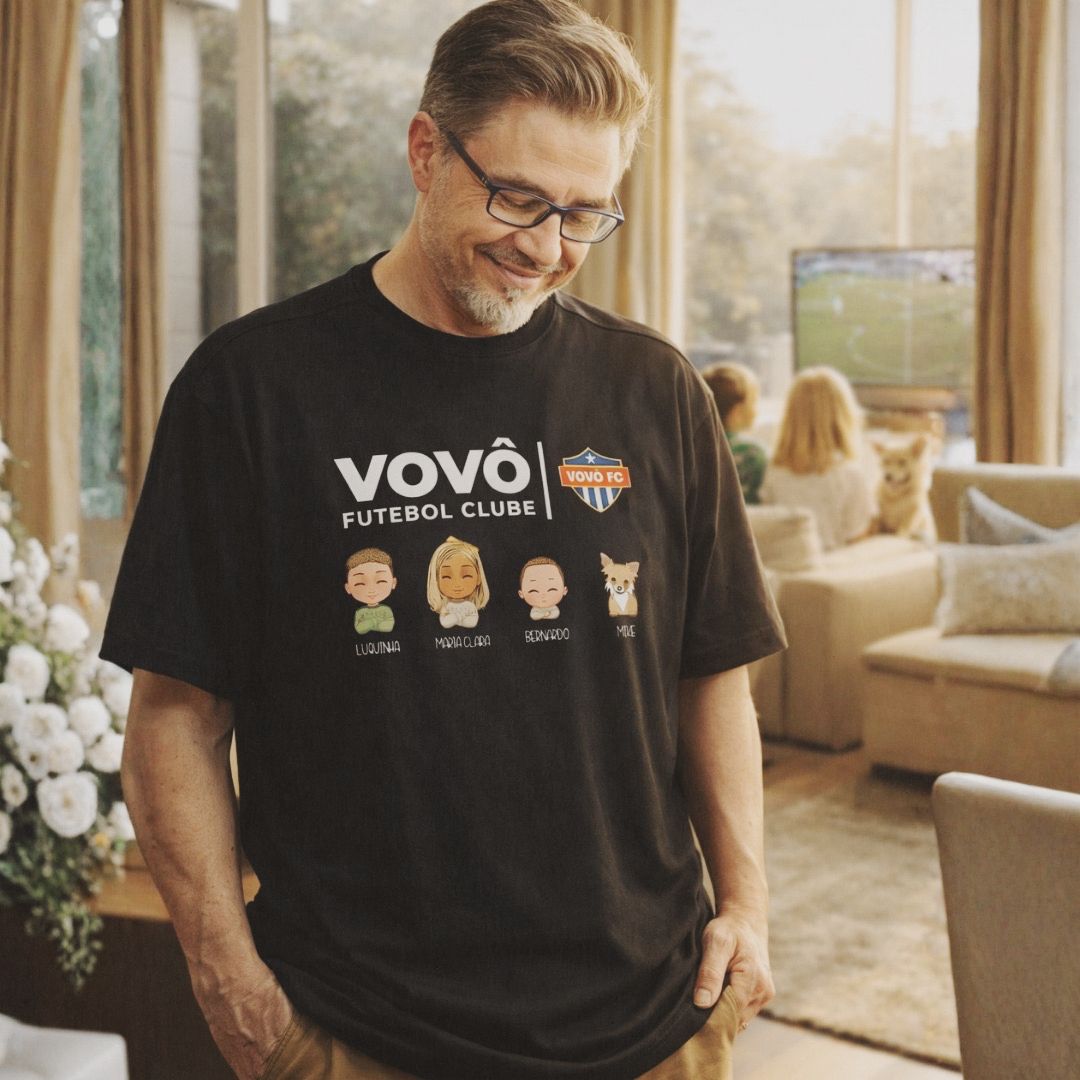 Vovô / Papai futebol Clube - Oversized