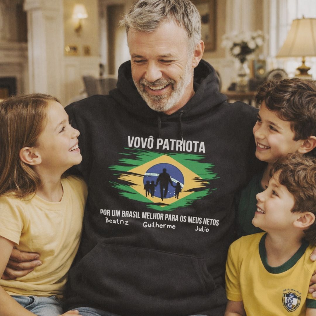 Por um Brasil melhor para meus netos - Hoodie