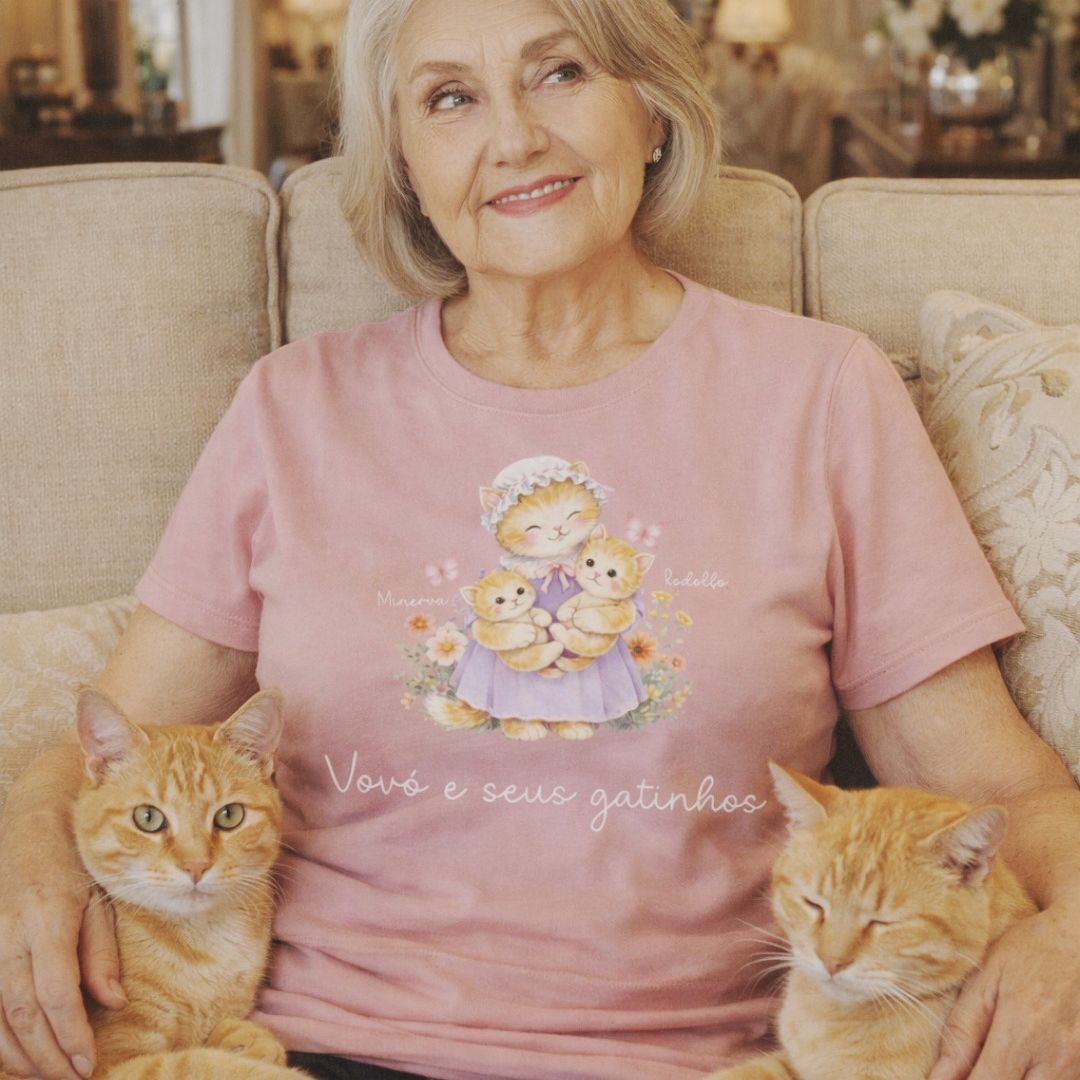 Vovó e seus netinhos - Gato